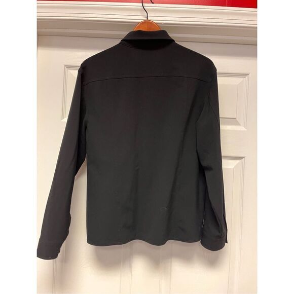 Chicos Black Zip Up Jacket sz 2 or L EUC - Picture 5 of 6